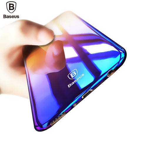 Baseus Brand Luxury Case For Samsung Galaxy S8 / S8 Plus Aurora Gradient Color Transparent Hard PC Cover For Galaxy S8 S 8 Plus