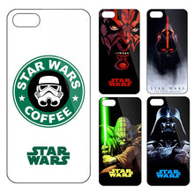 Funny Starbuck Starwars coffee design Drawing phone case for iphone 5 5s 6 6s cases Starwars funda capa