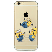 Cute Funny Despicable Me Yellow Minion Case Cover for coque iphone 7 6 6S 5 5S SE Cartoon Minion Phone Case Silicone Accessories