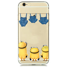 Cute Funny Despicable Me Yellow Minion Case Cover for coque iphone 7 6 6S 5 5S SE Cartoon Minion Phone Case Silicone Accessories