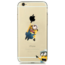 Cute Funny Despicable Me Yellow Minion Case Cover for coque iphone 7 6 6S 5 5S SE Cartoon Minion Phone Case Silicone Accessories