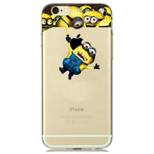 Cute Funny Despicable Me Yellow Minion Case Cover for coque iphone 7 6 6S 5 5S SE Cartoon Minion Phone Case Silicone Accessories