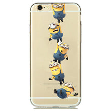 Cute Funny Despicable Me Yellow Minion Case Cover for coque iphone 7 6 6S 5 5S SE Cartoon Minion Phone Case Silicone Accessories