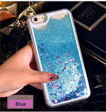 Dynamic Liquid Glitter Sand Quicksand Star Cases For iphone 4 4S 5 5s SE/6 6s / 7 plus Crystal Clear phone Back Cover phone case