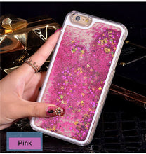 Dynamic Liquid Glitter Sand Quicksand Star Cases For iphone 4 4S 5 5s SE/6 6s / 7 plus Crystal Clear phone Back Cover phone case