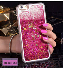 Dynamic Liquid Glitter Sand Quicksand Star Cases For iphone 4 4S 5 5s SE/6 6s / 7 plus Crystal Clear phone Back Cover phone case