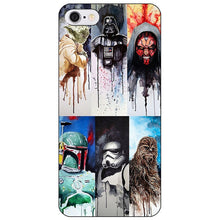 Funny Starbuck Starwars coffee design Drawing phone case for iphone 5 5s 6 6s cases Starwars funda capa