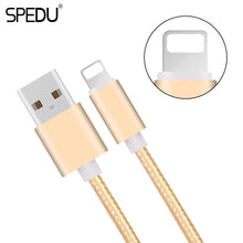 Spedu colour usb cables For iphone 6 6S 7 plus Nylon Line Metal Plug mobile phone cables For iphone 5 5S 5C SE