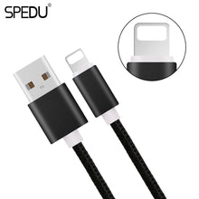 Spedu colour usb cables For iphone 6 6S 7 plus Nylon Line Metal Plug mobile phone cables For iphone 5 5S 5C SE