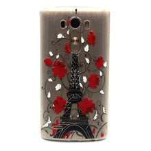 2015 HOT! Cases for LG G3 Ultrathin Clear Beautiful 10Style Flowers Eifel Tower Pattern Cases For LG G3 Phone Shell ESJK1071