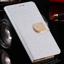 KISSCASE Note 5 Capa Rhinestone Bling Leather Case For Samsung Galaxy S3 S4 S5 Note 5 4 3 Wallet Diamond Magnetic Cover Sleeve