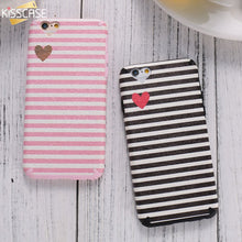 KISSCASE TPU Phone Case for iPhone 6 6S TPU Soft Silicone Cover for iPhone 6 6S Plus Slim Stripe Cat Smile Coque Accessories