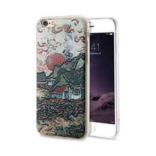 CASEIER Starry Night Silicone Case for iPhone 7 6 6S Plus 5s SE TPU Van Gogh Art Print Luxury Cover for iPhone 6 6s Accessories