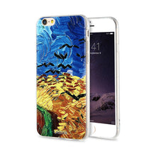 CASEIER Starry Night Silicone Case for iPhone 7 6 6S Plus 5s SE TPU Van Gogh Art Print Luxury Cover for iPhone 6 6s Accessories