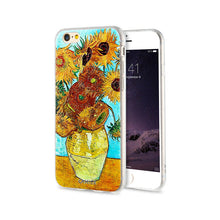 CASEIER Starry Night Silicone Case for iPhone 7 6 6S Plus 5s SE TPU Van Gogh Art Print Luxury Cover for iPhone 6 6s Accessories