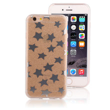 Fashion Glitter Powder Stars 6 6s Cover Cute Plating Sparkling Star Shine Phone Cases for iphone 5 5s SE 6 6s Plus Soft TPU Case