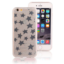 Fashion Glitter Powder Stars 6 6s Cover Cute Plating Sparkling Star Shine Phone Cases for iphone 5 5s SE 6 6s Plus Soft TPU Case