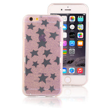 Fashion Glitter Powder Stars 6 6s Cover Cute Plating Sparkling Star Shine Phone Cases for iphone 5 5s SE 6 6s Plus Soft TPU Case