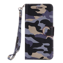 Fashion Army Camo Camouflage Case For iphone 6 6s Coque Luxury Leather Flip Wallet Phone Bags For Apple iphone 7 6 6S Plus 5 5s