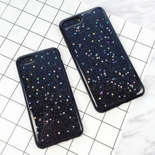 Fashion Glitter Powder Stars Phone Cases For iphone 7 6 6s Plus Case Cute Sparkling Powder Star Shine Soft TPU GEL Back Cover