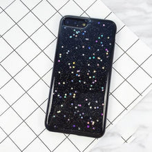 Fashion Glitter Powder Stars Phone Cases For iphone 7 6 6s Plus Case Cute Sparkling Powder Star Shine Soft TPU GEL Back Cover