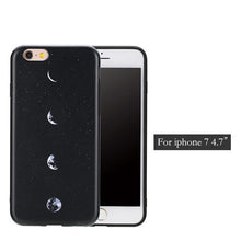 Funny Moon Lunar Case For iphone 7 7 Plus Cover Fashion Ultra Thin Space Eclipse of the Moon Printed Funda Soft TPU Phone Cases