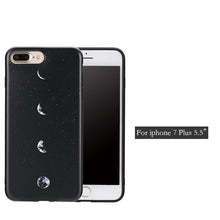 Funny Moon Lunar Case For iphone 7 7 Plus Cover Fashion Ultra Thin Space Eclipse of the Moon Printed Funda Soft TPU Phone Cases