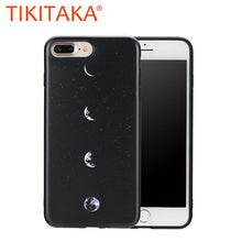 Funny Moon Lunar Case For iphone 7 7 Plus Cover Fashion Ultra Thin Space Eclipse of the Moon Printed Funda Soft TPU Phone Cases