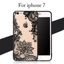 Sexy Retro Floral Phone Cases For iPhone 7 6 6s Plus Funda Lace Flower Soft TPU Cover For Samsung Galaxy S7 S6 edge S8 Plus Case