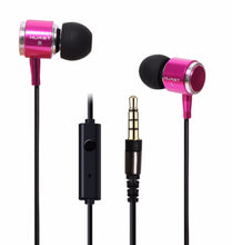 Hot Metal 3.5mm Stereo Bass earphone Headphone Headset With Mic for your mobile Phone iphone 5 6 Sony Samsung HTC