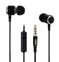 Hot Metal 3.5mm Stereo Bass earphone Headphone Headset With Mic for your mobile Phone iphone 5 6 Sony Samsung HTC