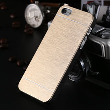 KISSCASE Cool Metal Gold Case For iPhone 5 SE 5s Case iPhone 6 6s Aluminum Plastic Hard Back Phone Accessories Luxury Cover