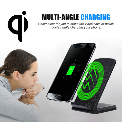 2017 New Arrival 3-Coils Fast Charge Qi Wireless Charging Stand Dock for Samsung Galaxy S8 / S8 Plus Cell Phone Accessories#25