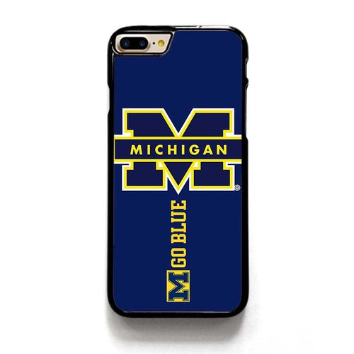 MICHIGAN WOLVERINES GO BLUE fashion cell phone case cover for iphone  4 4s 5 5s 5c SE 6 6s plus 7 7 plus &mm292