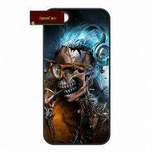 Digital Art Skull Smoke Funny Phone Cases Cover For iPhone 4 4S 5 5S 5C SE 6 6S 7 Plus 4.7 5.5      #SD0138