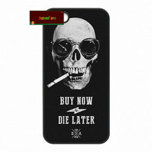 Digital Art Skull Smoke Funny Phone Cases Cover For iPhone 4 4S 5 5S 5C SE 6 6S 7 Plus 4.7 5.5      #SD0138